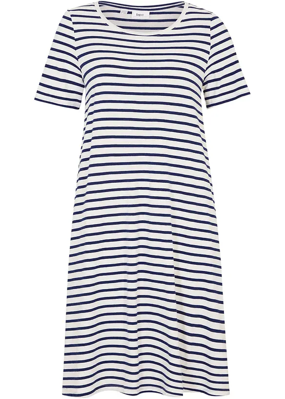 Shirtjurk van effectgaren met zakken van katoen, bonprix