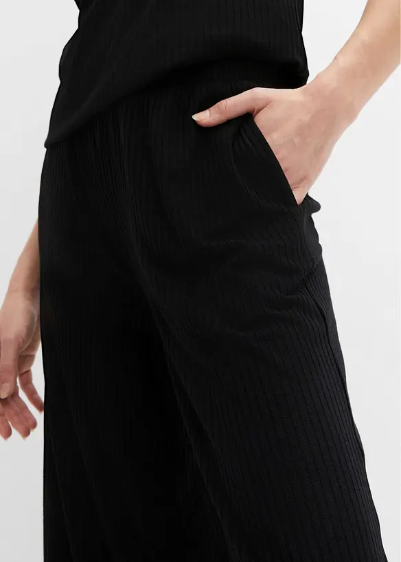 Jersey culotte met comfortabele tailleband, bonprix