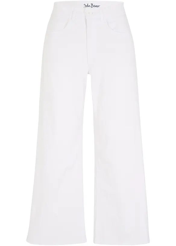 Comfort stretch 7/8 jeans, wide fit, bonprix
