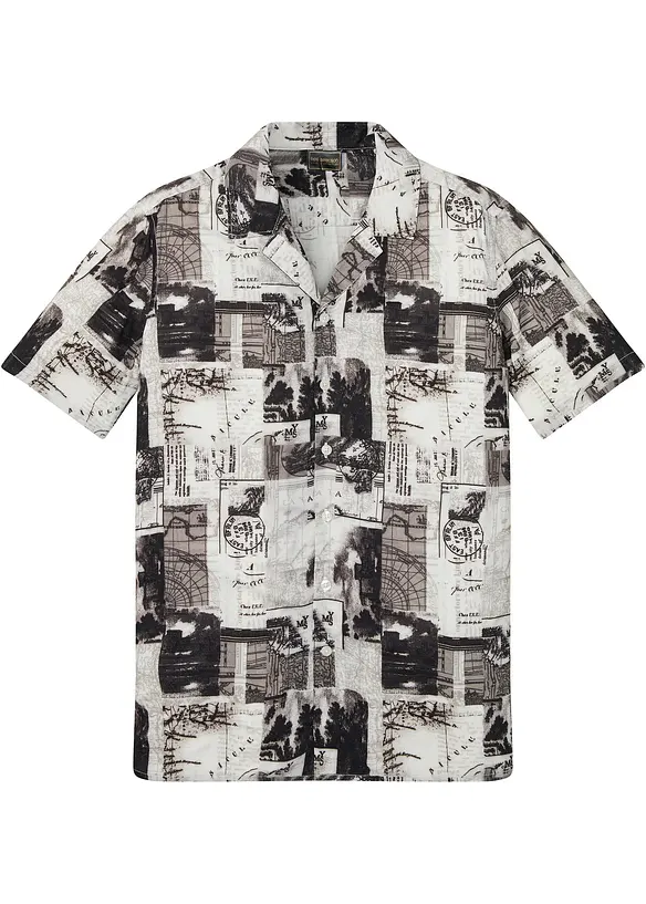 Viscose overhemd met korte mouwen, bonprix