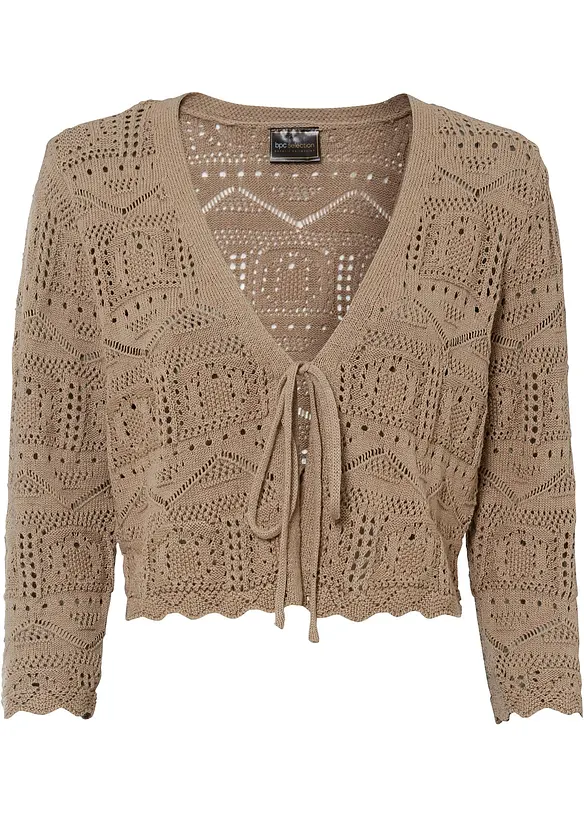 Ajour bolero met 3/4 mouwen, bonprix