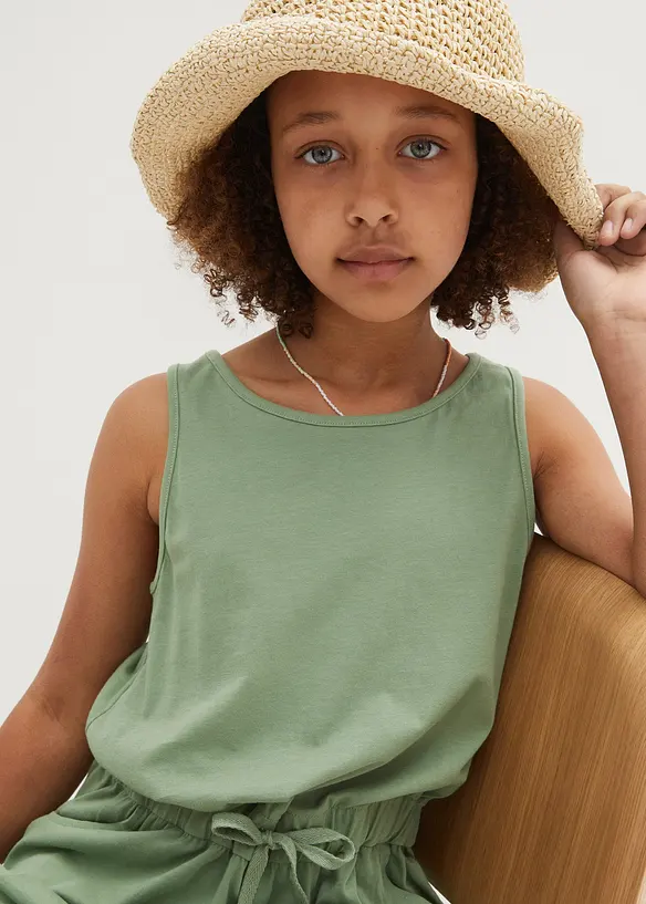 Meisjes playsuit van katoen, bonprix