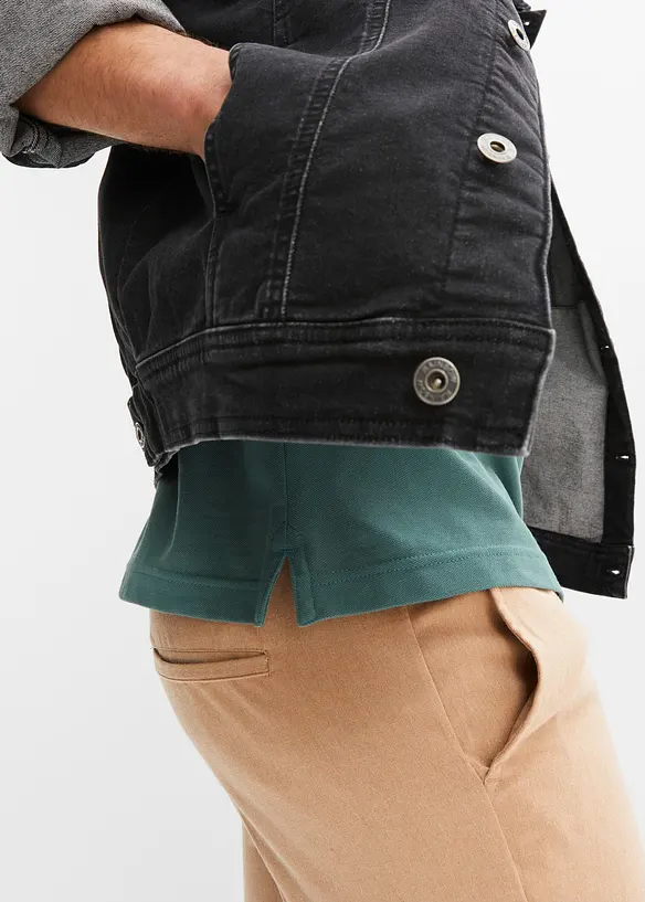 Piqué-poloshirt, korte mouwen (set van 2), bonprix