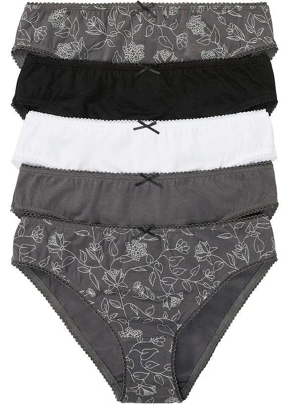 Slip met biologisch katoen (set van 5), bonprix