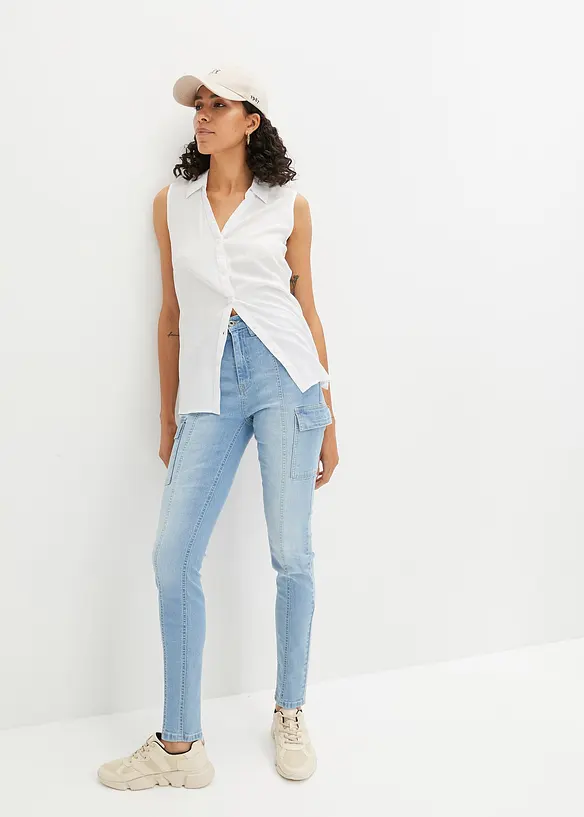 Skinny cargo jeans, bonprix