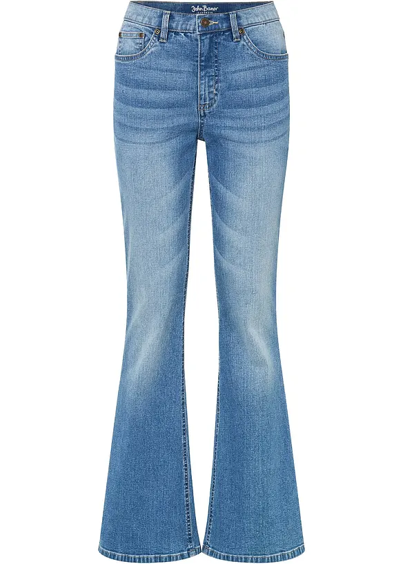 Flared jeans met high waist, bonprix