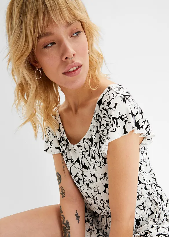 Jersey playsuit van viscose, bonprix