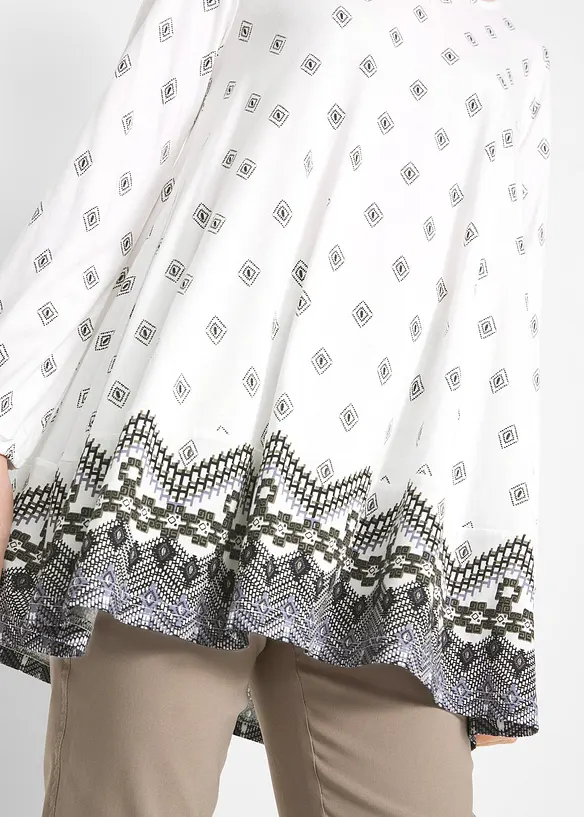 Extra wijde shirt tuniek in een viscosemix, bonprix