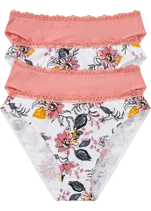 Slip (set van 4), bpc bonprix collection