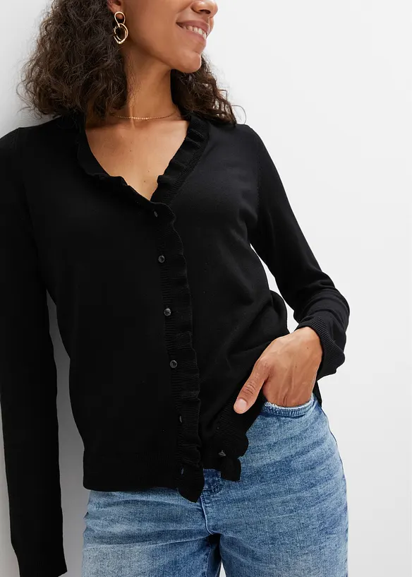 Fijn gebreid vest, bonprix