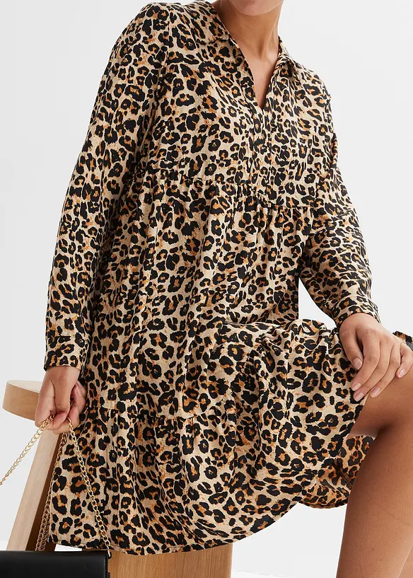 Jurk met animalprint, bonprix