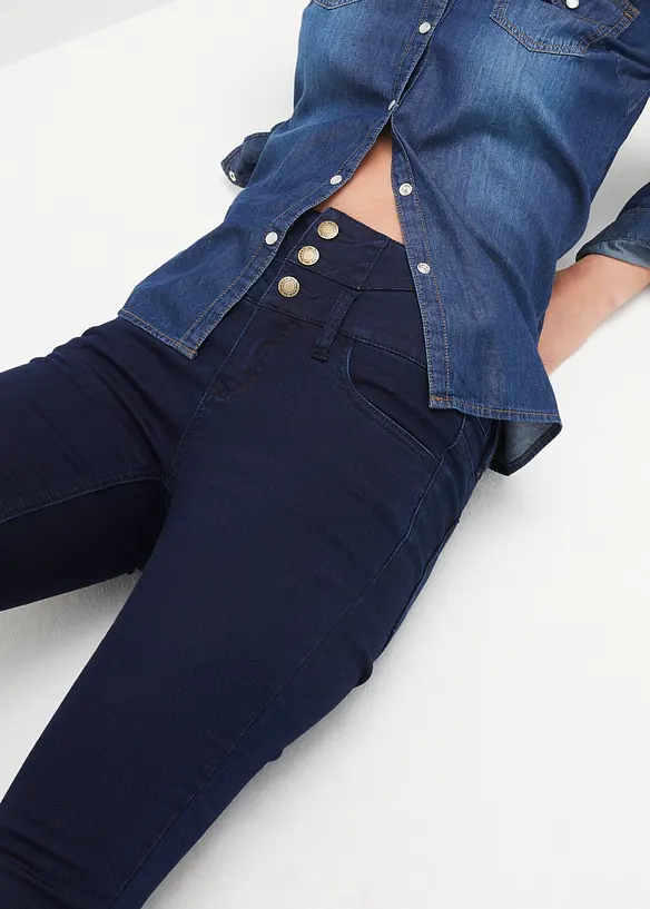 Corrigerende thermojeans, skinny, high waist, bonprix