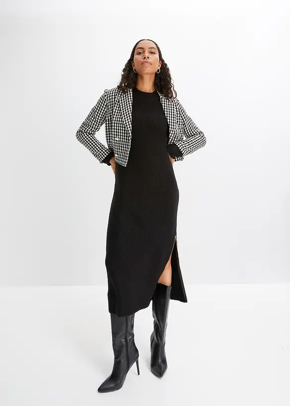Gebreide jurk met ritssluiting, RAINBOW