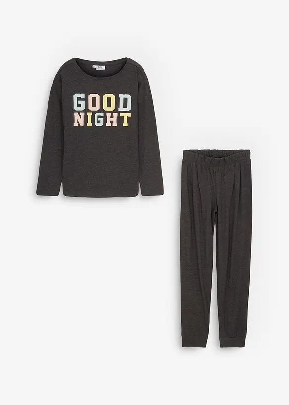Meisjes pyjama met zacht biologisch katoen (2-dlg. set), bonprix