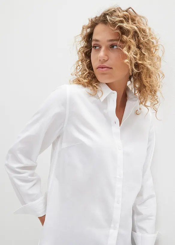 Essential overhemdblouse van katoen, bonprix