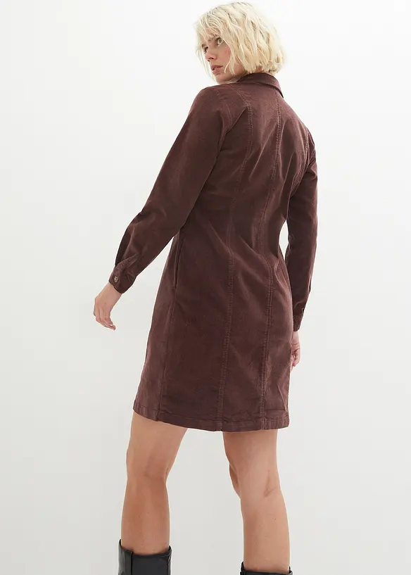 Corduroy stretch jurk, bonprix