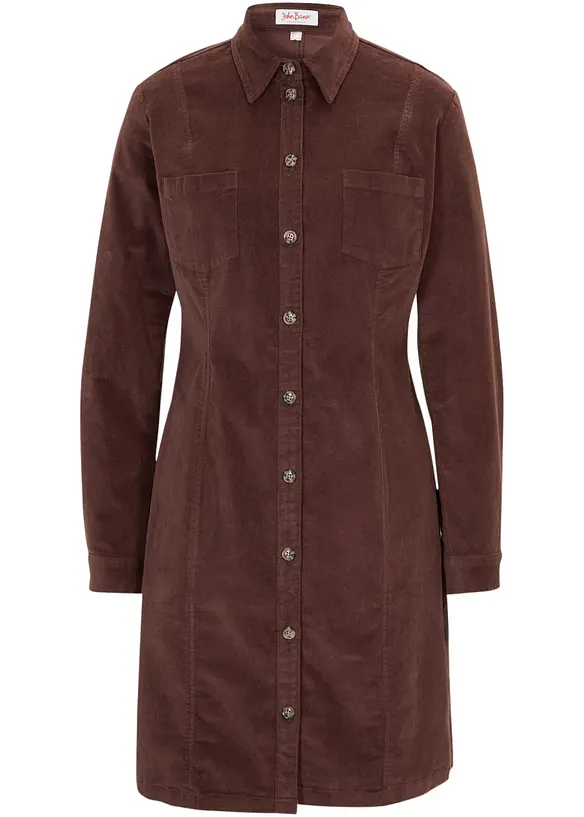 Corduroy stretch jurk, bonprix