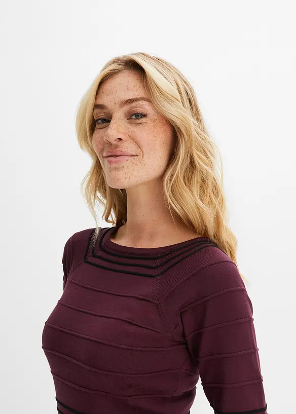 Gebreide jurk van soepele viscose, bonprix