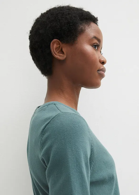 Basic trui met gerecycled materiaal, bonprix