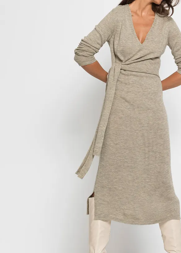 Gebreide midi jurk, bonprix
