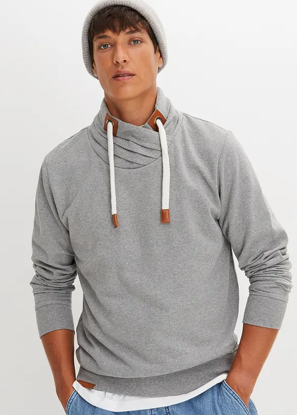 Sweater met sjaalkraag, bonprix
