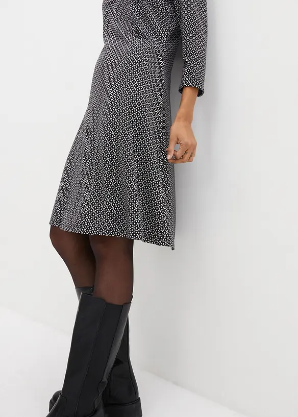 Punto di roma jurk met jacquard patroon, bonprix