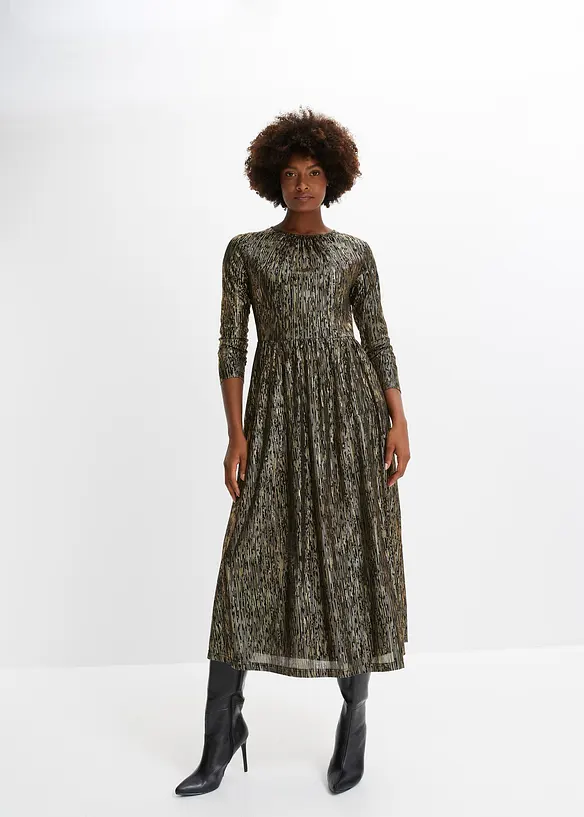 Chiffon jurk met glitter, BODYFLIRT boutique