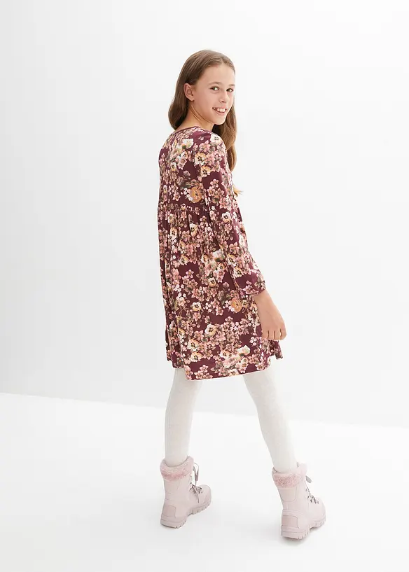 Jersey jurk van katoen (set van 2), bonprix