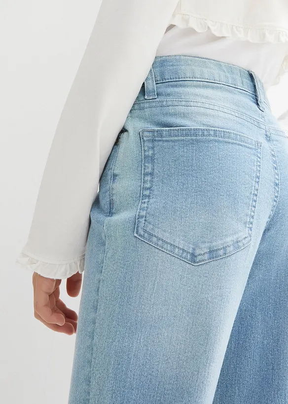 Bootcut meisjes jeans, mid waist, bonprix