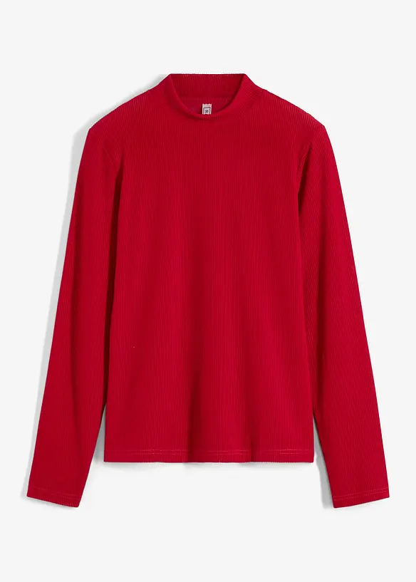 Halftransparante longsleeve van fluweel, RAINBOW