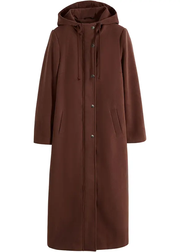 Lange jas in wollen look, maxilengte, bonprix
