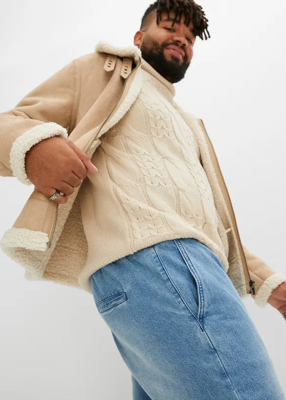 Regular fit thermo instapjeans, straight, bonprix