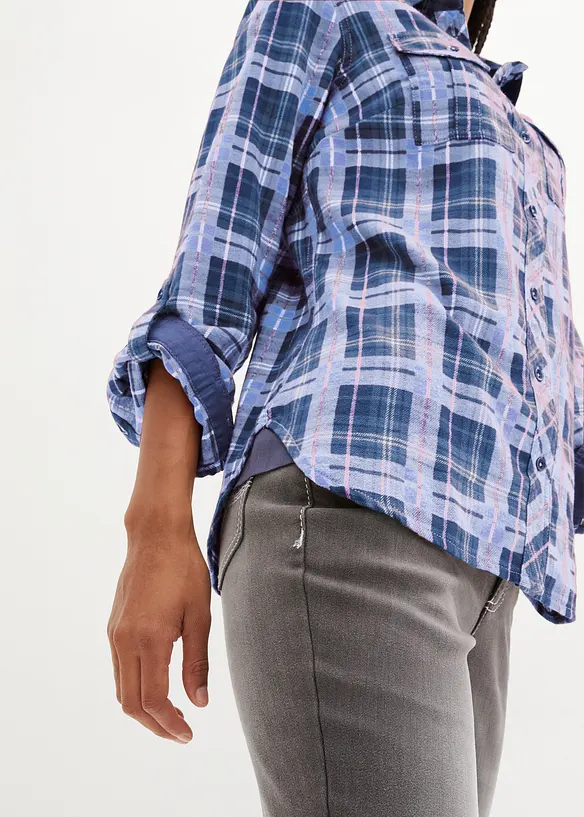 Flanellen blouse, bonprix