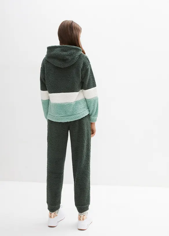 Kinderen teddy fleece huispak (2-dlg. set), bpc bonprix collection