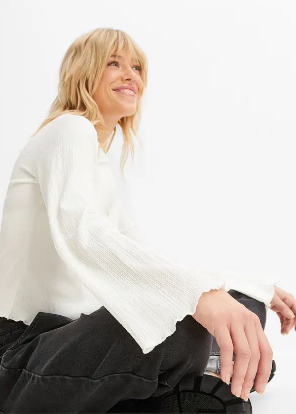 Longsleeve met structuur, RAINBOW