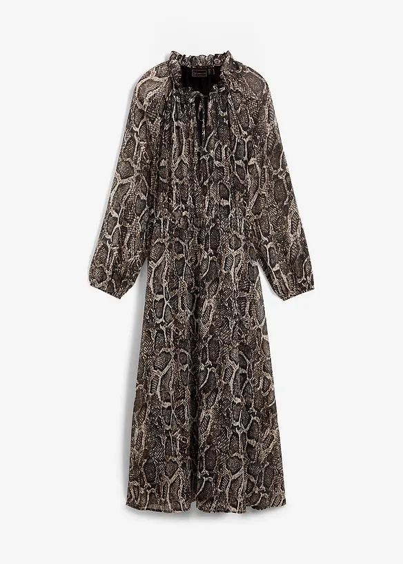 Chiffon maxi jurk met cut-outs, bpc selection