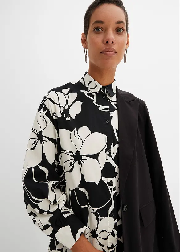 Gedessineerde overhemdblouse, bpc selection
