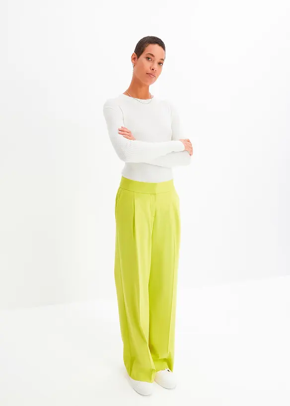 Broek met wijde pijpen, bonprix