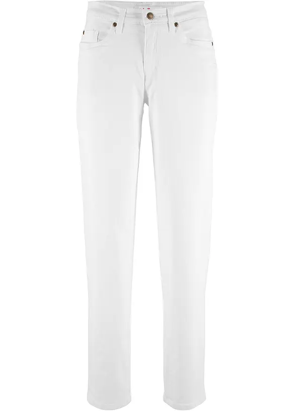 Mom jeans mid waist, long, bonprix