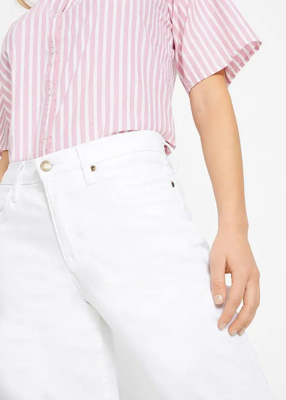 Mom jeans mid waist, long, bonprix