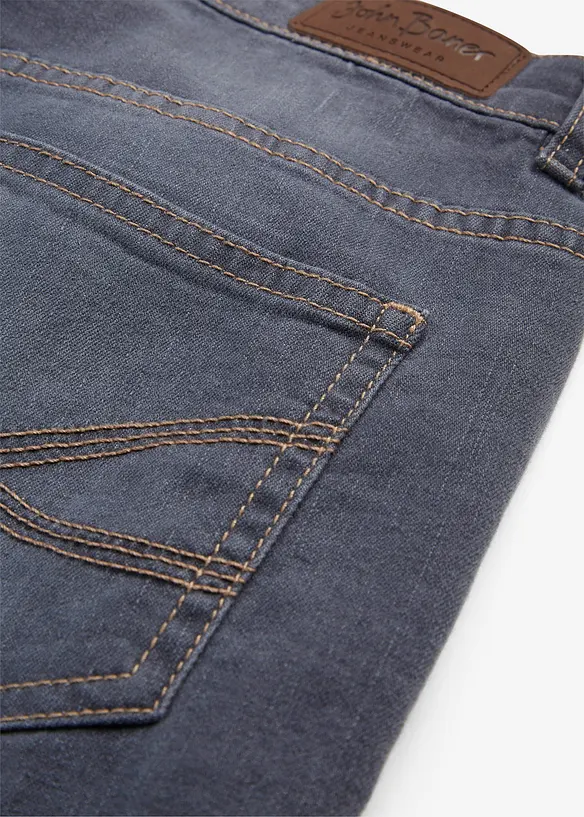 Ultra soft mid waist jeans, straight, bonprix