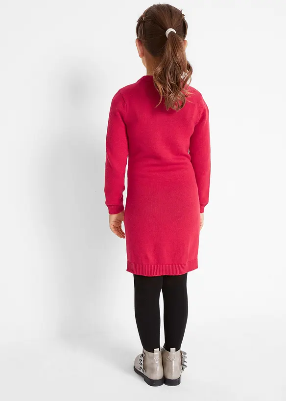 Gebreide meisjes jurk inclusief tasje (2-dlg. set), bonprix