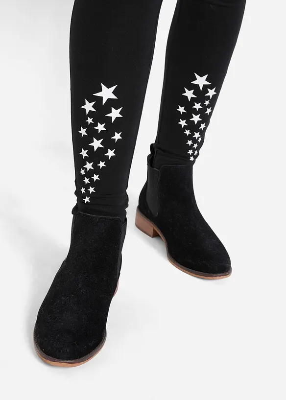 Meisjes legging van elastische mix met biologisch katoen, bonprix