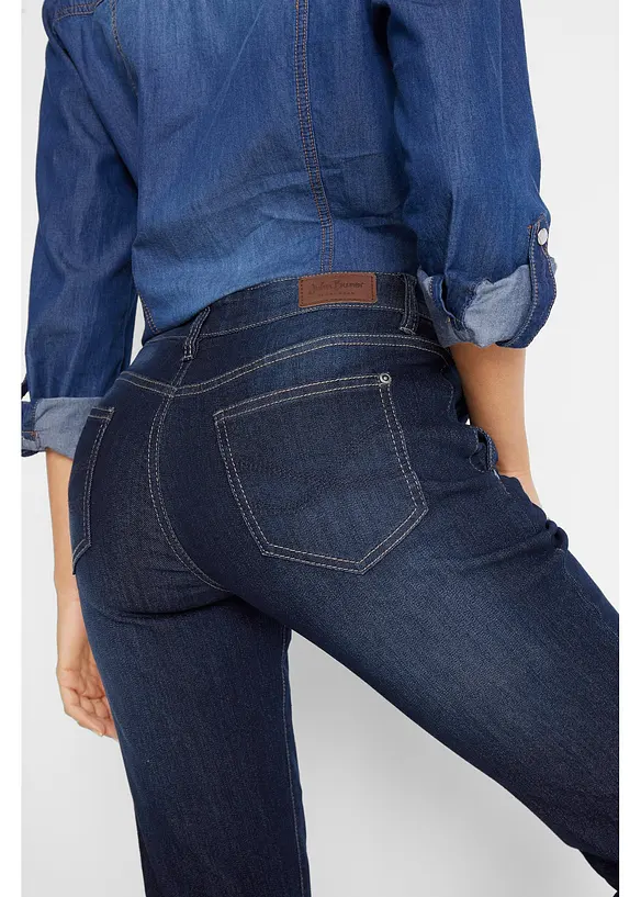 Comfort stretch boyfriend jeans, mid waist, bonprix