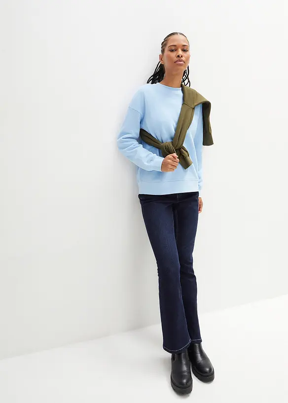 Oversized sweater van katoen, bonprix