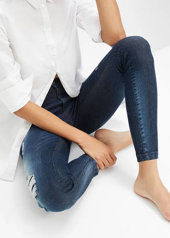 Skinny jeans mid waist, stretch, bonprix