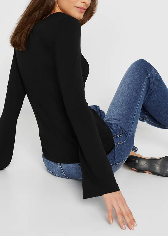 Longsleeve van een viscose mix, bonprix