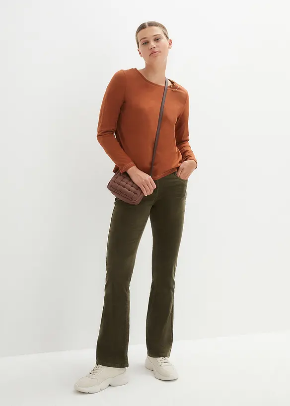 Longsleeve met sierknopen, bonprix