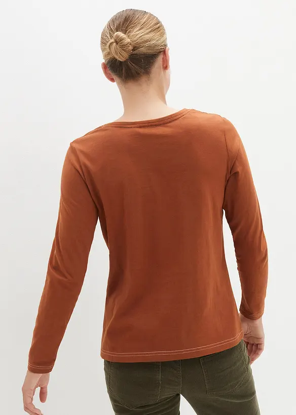 Longsleeve met sierknopen, bonprix