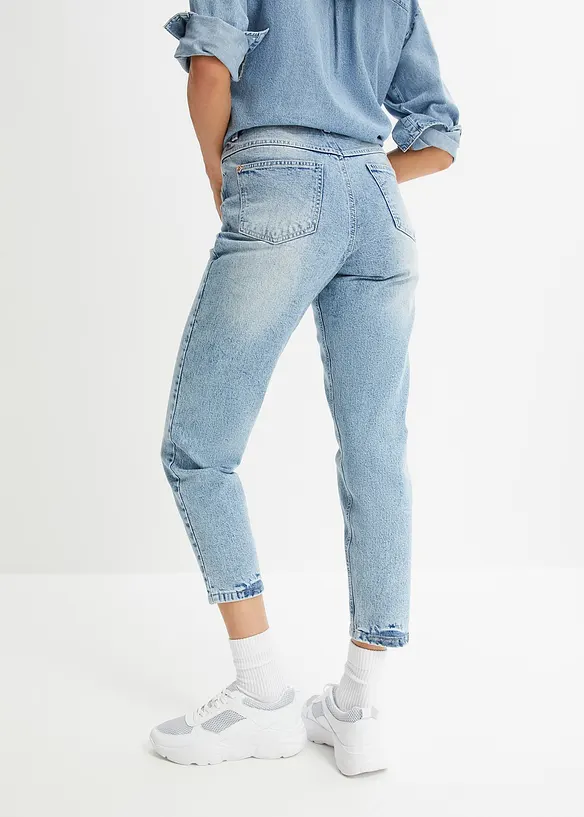 High waist mom jeans, cropped, bonprix